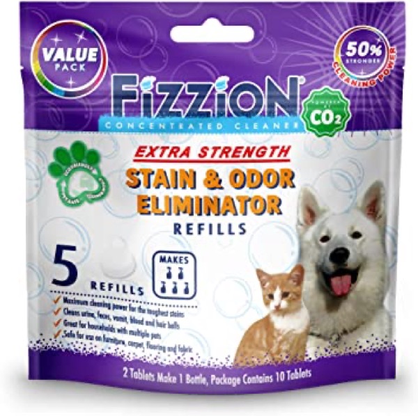 Fizzion Pet Stain and Odor Extra Strength Eliminator (10 Tablets, Extra Strength)