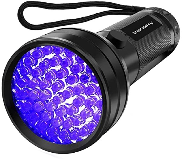 UV Flashlight Black Light, Vansky 51 LED Blacklight Pet Urine Detector for Dog/Cat Urine,Dry Stains,Bed Bug, Matching with Pet Odor Eliminator