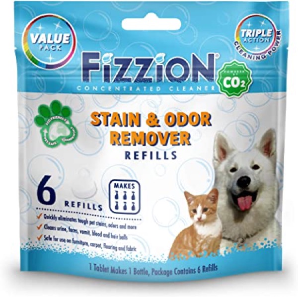 Fizzion Pet Stain and Odor Eliminator (6 Tablets, Original)