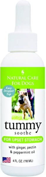 Natural Care for Dogs; Tummy Soothe for Upset Stomach with Ginger, Pectin and Peppermint Oil; 4 fl. oz