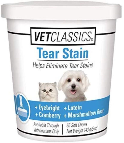 Vet Classics Tear Stain Supplements for Dogs, Cats  Helps to Prevent and Eliminate Tear Stains for Dog, Cat Breeds  Pet Supplement, Pet Immune Support