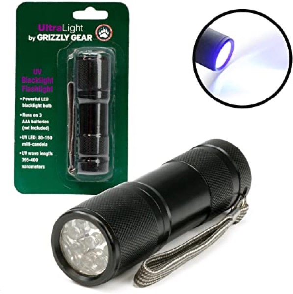 Pet Urine Detector - Ultraviolet Blacklight Flashlight By Ultra Light - Discover Dog And Cat Stains