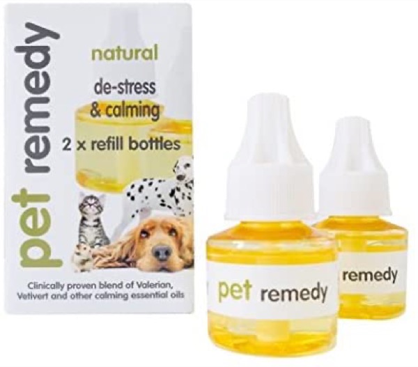 Dog Rocks - Pet Remedy Natural Essential Oils for Calming Animals - 2 Refills for 40ml Diffuser