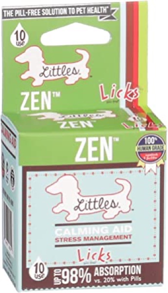 Licks - Little Zen Calming Treats for Small Dogs - Dog Anxiety Relief - LiquiPaks - 10 Use