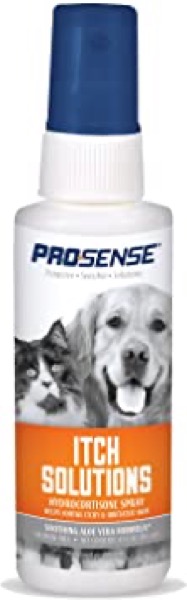 ProSense Itch Solutions Hydrocortisone Spray for Pets with Aloe