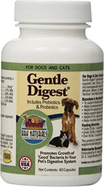 Ark Naturals Gentle Digest, A Probiotic for All Pets, Capsules - 60 Each
