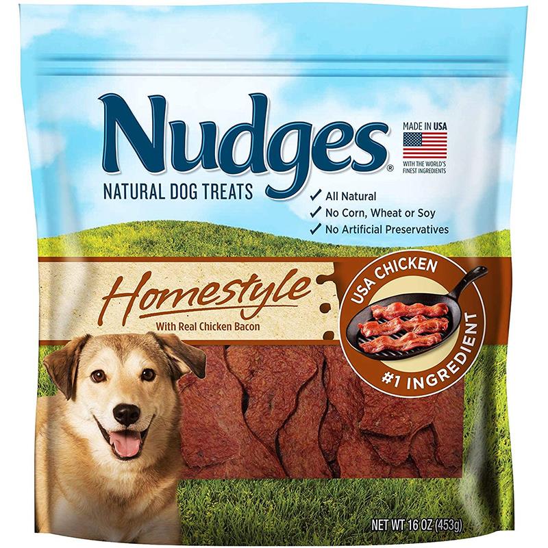 Nudges Homestyle Chicken Bacon Natural Dog Treats 16 oz