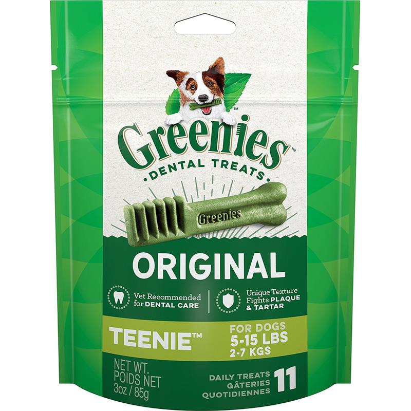 Greenies Original Teenie Dental Dog Treats 5-15 lbs 11 Count