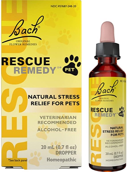 Rescue Remedy Natural Homeopathic Stress Relief Drops For Pets, 20 ml