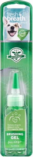 Fresh Breath by TropiClean Brushing Dental & Oral Care Gel for Dogs & Cats, 2oz, Made in USA - Removes Plaque & Tartar
