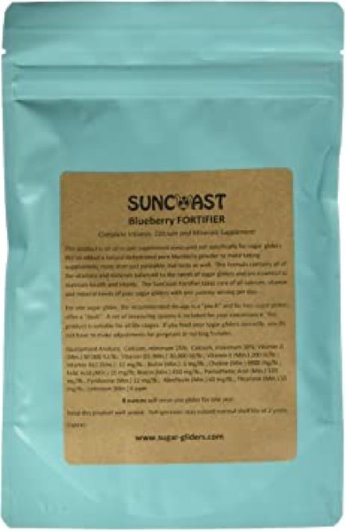 Suncoast Sugar Gliders Blueberry Fortifier Complete Vitamins and Calcium