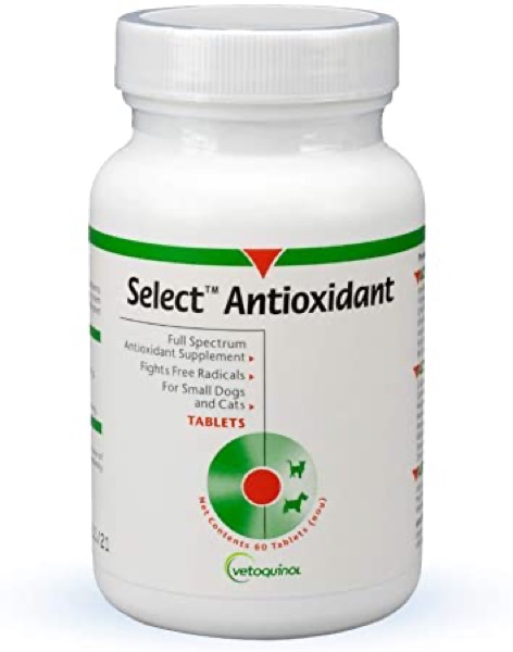 Vetoquinol Select Antioxidant Supplement for Dogs and Cats to Promote a Healthy Immune System, 60ct
