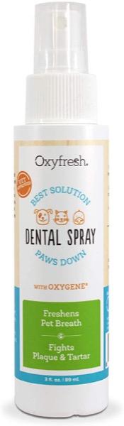 Oxyfresh Advanced Pet Dental Spray  Instant Pet Fresh Breath: Easiest No Brushing Pet Dental Solution for Dogs and Cats  Best Way to Fight Pet Plaque, Keep Teeth & Gums Healthy. 3oz.