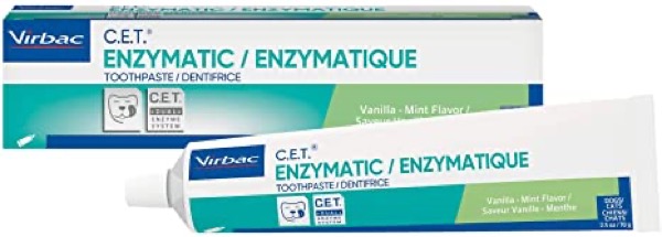 Virbac CET Enzymatic Toothpaste| Eliminates Bad Breath by Removing Plaque and Tartar Buildup | Best Pet Dental Care Toothpaste