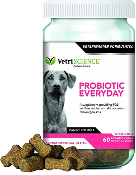 VetriScience Laboratories Probiotic Everyday for Dogs, Digestive Health Supplement