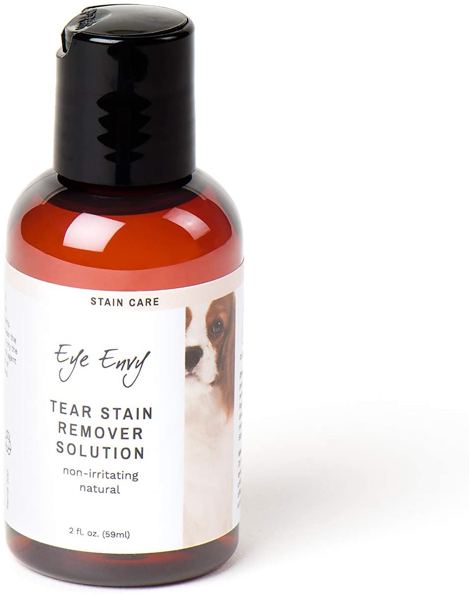 Eye Envy Tear Stain Remover Solution for Dogs | 100% Natural, Safe | Recommended by Breeders/Vets/Groomers | Contains Colloidal Silver | Remove Stains from White/Light Fur, Skin Folds