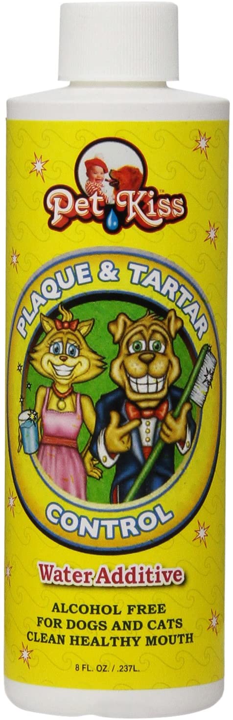 Pet Kiss Plaque and Tartar Water Additive Oral Care for Pets