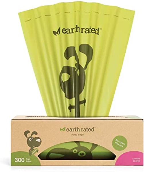 Earth Rated Dog Poop Bags, Dog Waste Bags on a Large Single Roll, Grab and Go, Guaranteed Leak-proof, Great for Backyard Pickups, Each Poop Bag Measures 8 x 13 Inches