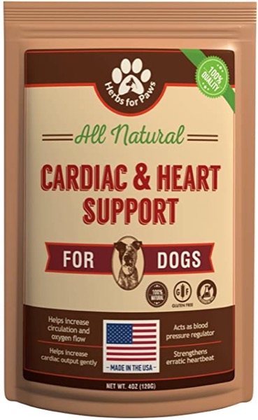 Dog Cardio Strength Heart Murmur Hawthorn Supplement, Hawthorne for Dogs Vitamins for pet Heart Health| Made in USA
