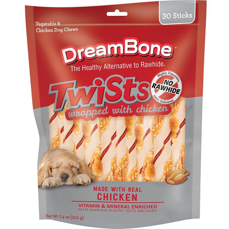 DreamBone Twists Chicken Chews Dog Treats 30 Count