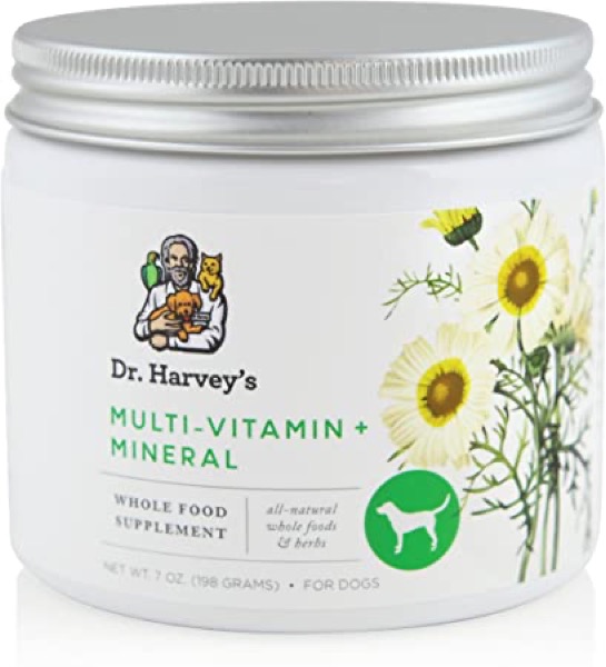 Dr. Harvey's Herbal Multi-Vitamin and Mineral Supplement for Dogs, 7-Ounce Tin