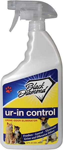 Black Diamond Stoneworks Ur-in Control Eliminates Urine Odors  Removes Cat, Dog, Pet, Odors Human Smells from Carpet, Furniture, Mattresses, Grout and Pet Bedding, Concrete. Biodegradable Enzymes.