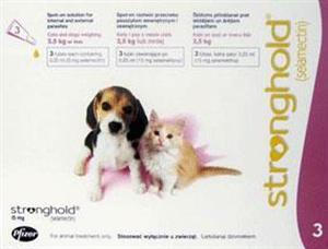 Tratamiento antiparasitario Stronghold para gatitos y cachorros de menos de 5 lbs