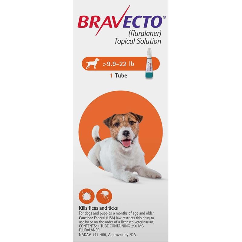 Bravecto Topical For Dogs 10-22 lbs (4.5-10 kg)