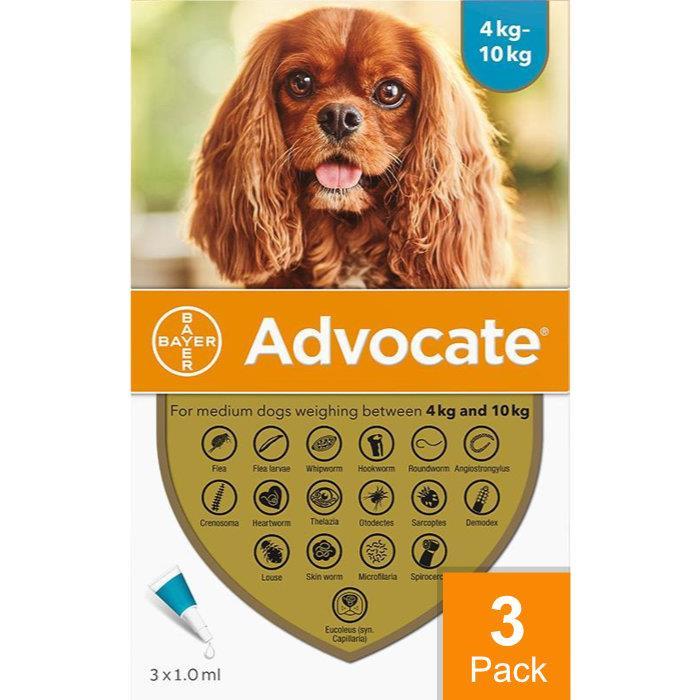 Advocate Dogs 8.8-22lbs (4-10kg) - 3 Pack