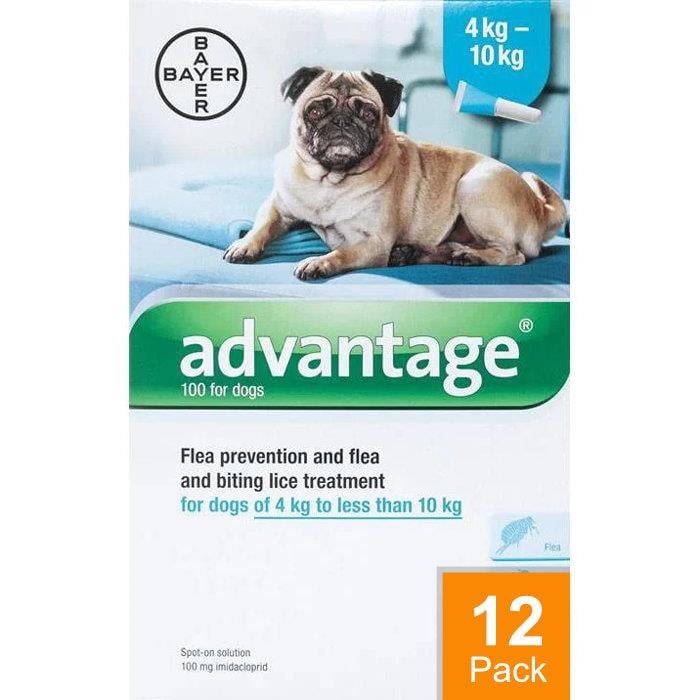 Advantage Aqua Dogs 8.8-22lbs (4-10kg) - 12 Pack