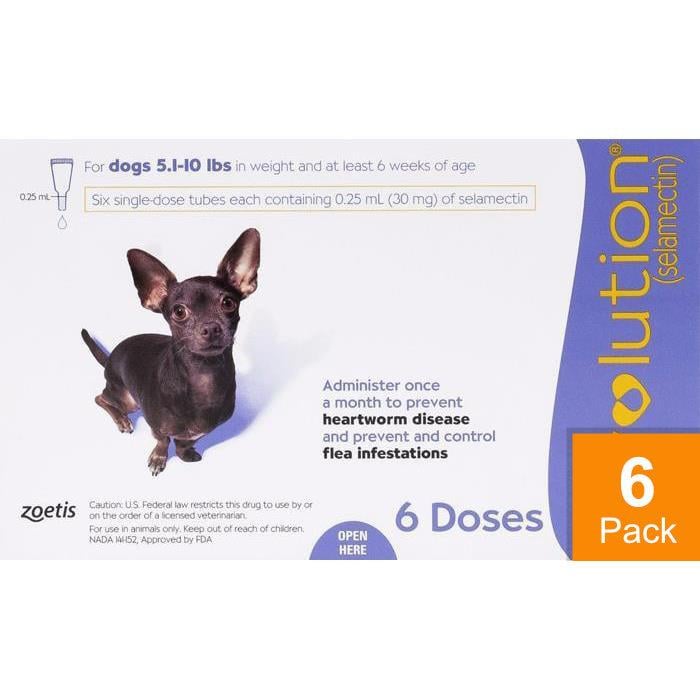 Revolution For Dogs 5-10lbs (2.6-5kg) - 6 Pack