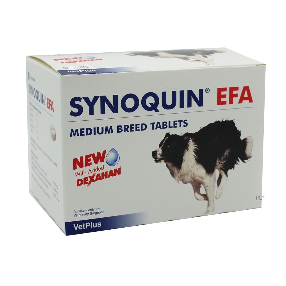 Synoquin EFA Tablets for Medium Dogs 20-50 lbs (10-25 kg) - 120 Pack