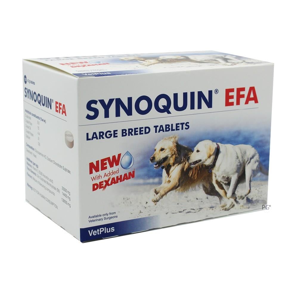 Synoquin EFA Tablets for Large Dogs Over 50 lbs (25 kg) - 120 Pack