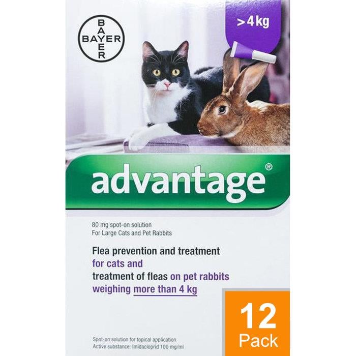 Advantage Purple Cats Over 8.8lbs (4kg) - 12 Pack