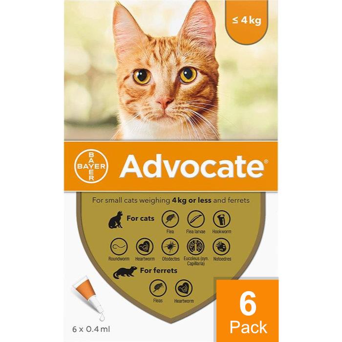 Advocate Cats Under 8.8lbs (4kg) - 6 Pack