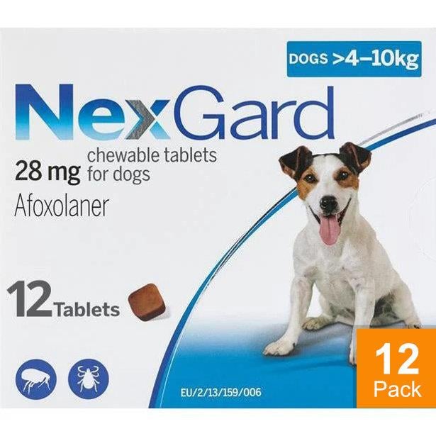 Nexgard for Dogs 10-24 lbs (4-10 kg) 12 Chewables