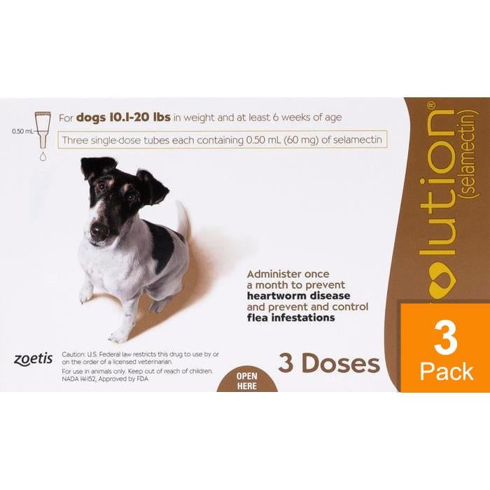 Revolution For Dogs 10-20lbs (5-10kg) - 3 Pack
