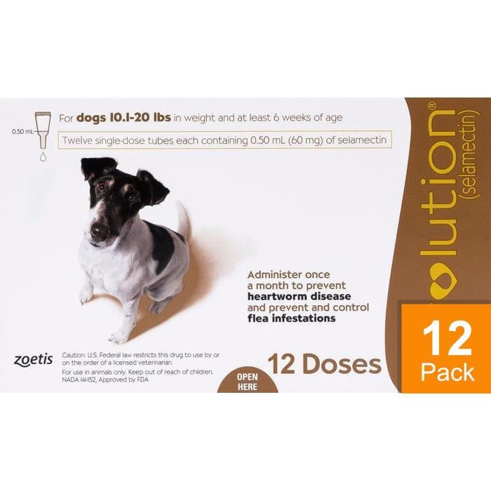 Revolution For Dogs 10-20lbs (5-10kg) - 12 Pack