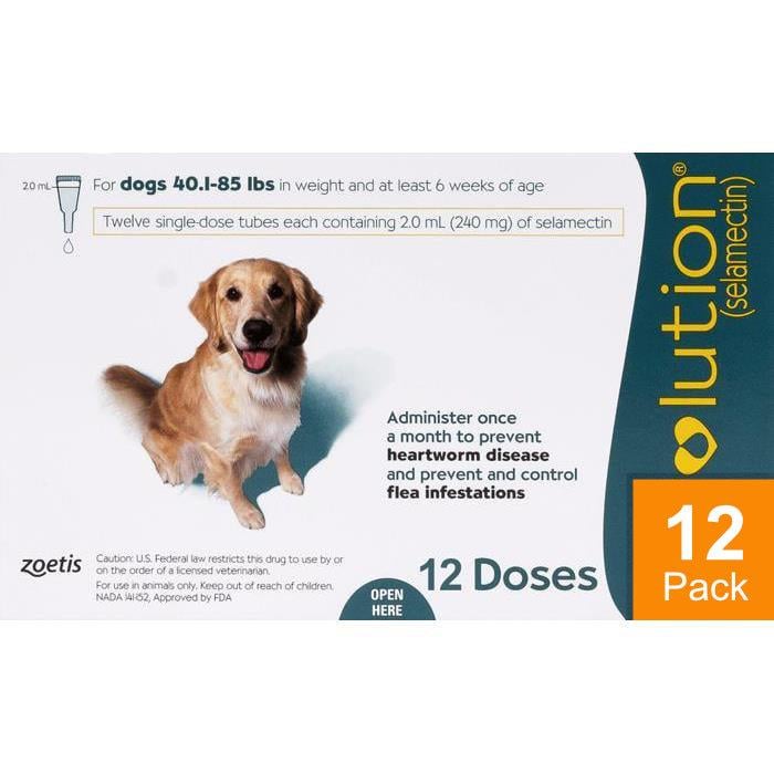 Revolution For Dogs 44-88lbs (20-40kg) - 12 Pack