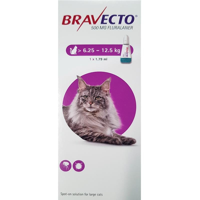 Bravecto Topical For Cats 14-28 lbs (6.25-12.5 kg)