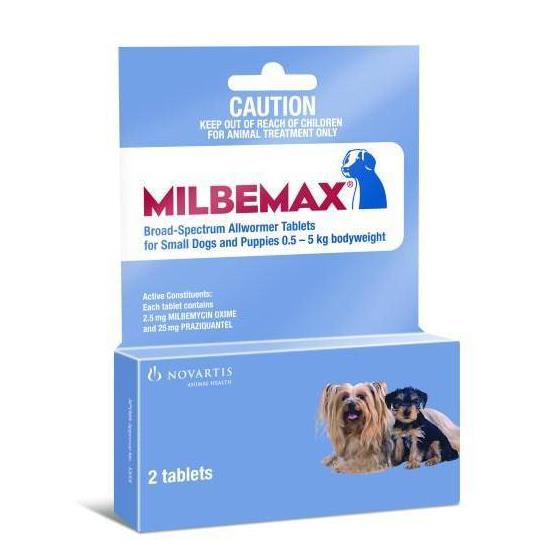 Milbemax Wormer Dogs Under 11lbs (5kg) - 4 Chews