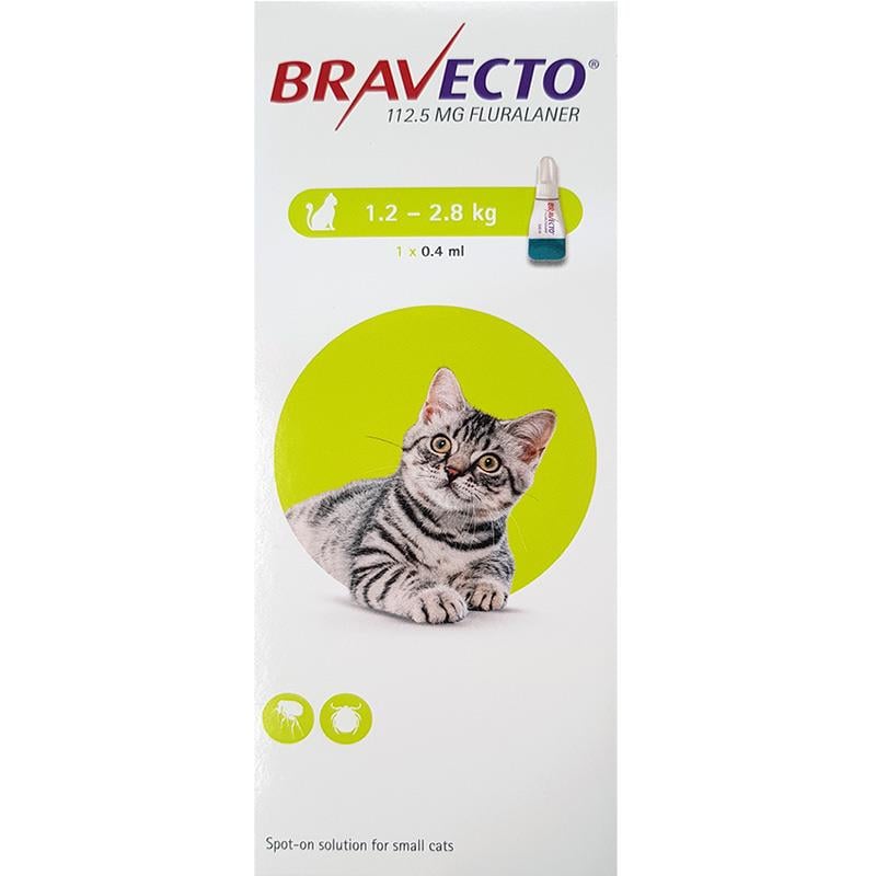 Bravecto Topical For Cats 3-6 lbs (1.2-2.8 kg)
