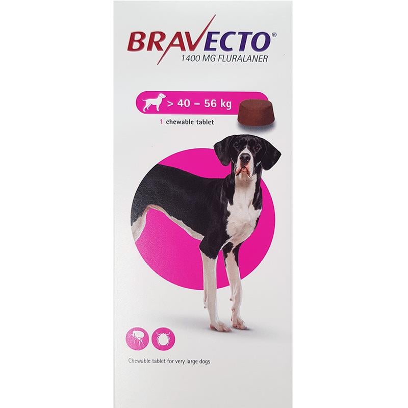 Bravecto Chews For Dogs 88-123 lbs (40-56 kg)