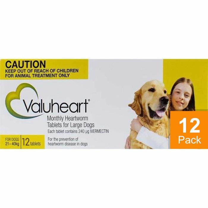 Valuheart Gold Dogs 46-88lbs (21-40kg) - 12 Chewables