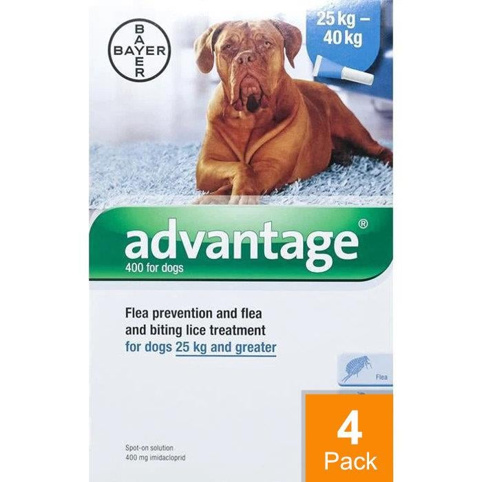 Advantage Blue Dogs Over 55lbs (25kg) - 4 Pack