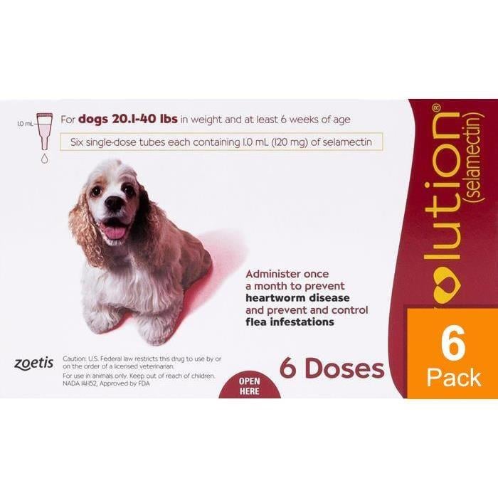 Revolution For Dogs 22-44lbs (10-20kg) - 6 Pack
