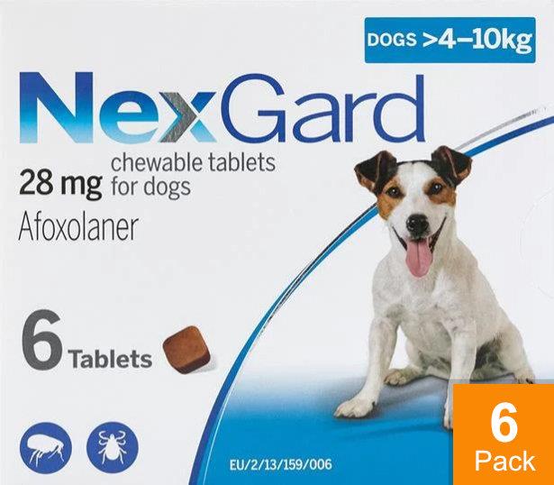 Nexgard for Dogs 10-24 lbs (4-10 kg) 6 Chewables