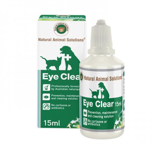 Natural Animal Solutions Eye Clear Drops For Dogs, Cats, Horses & Livestock Of All Ages
