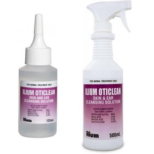 Ilium Oticlean Skin & Ear Clensing Solution for Dogs, Cats & Horses