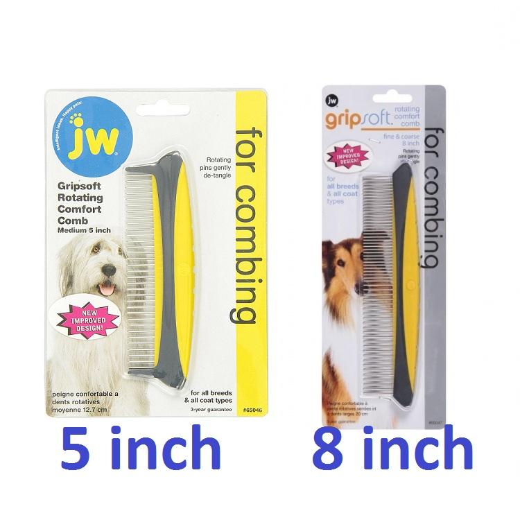 JW GripSoft Rotating Comfort Comb For Dogs